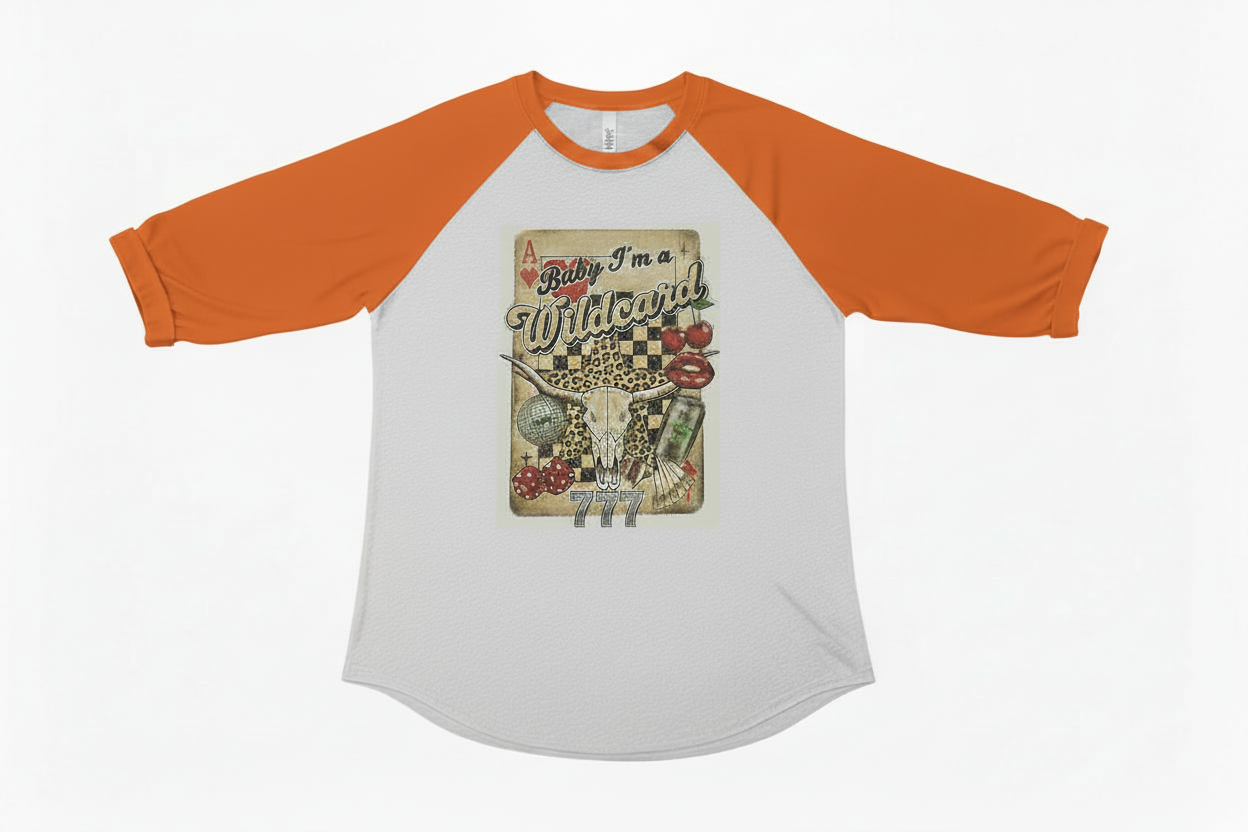 wild card 3/4 sleeve